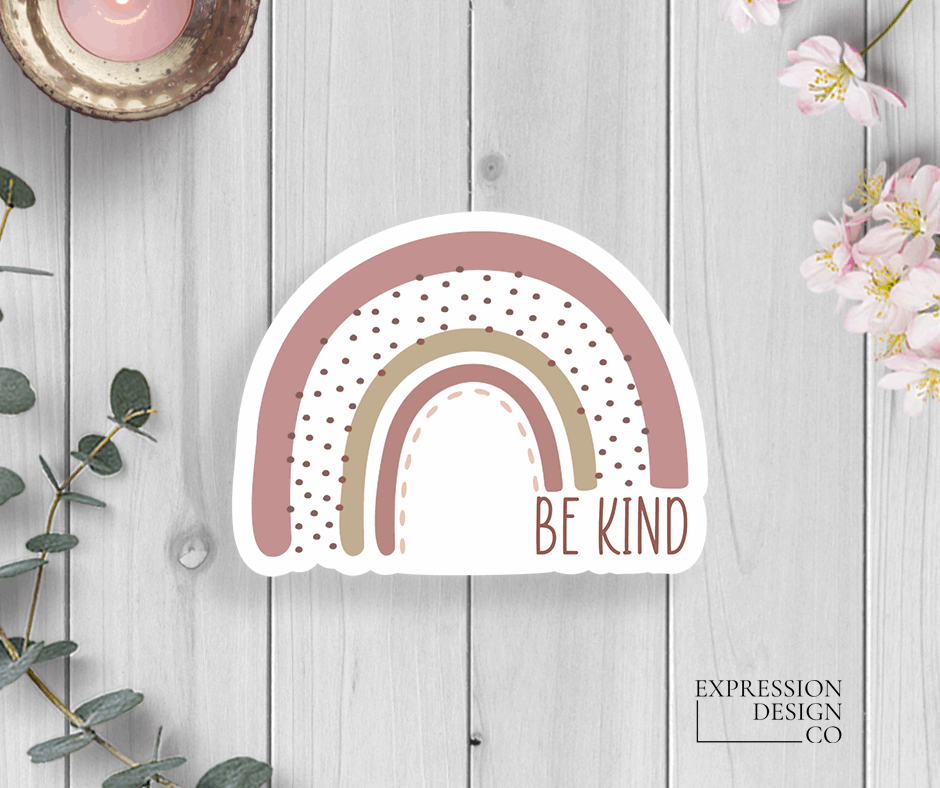 Be Kind Rainbow Sticker