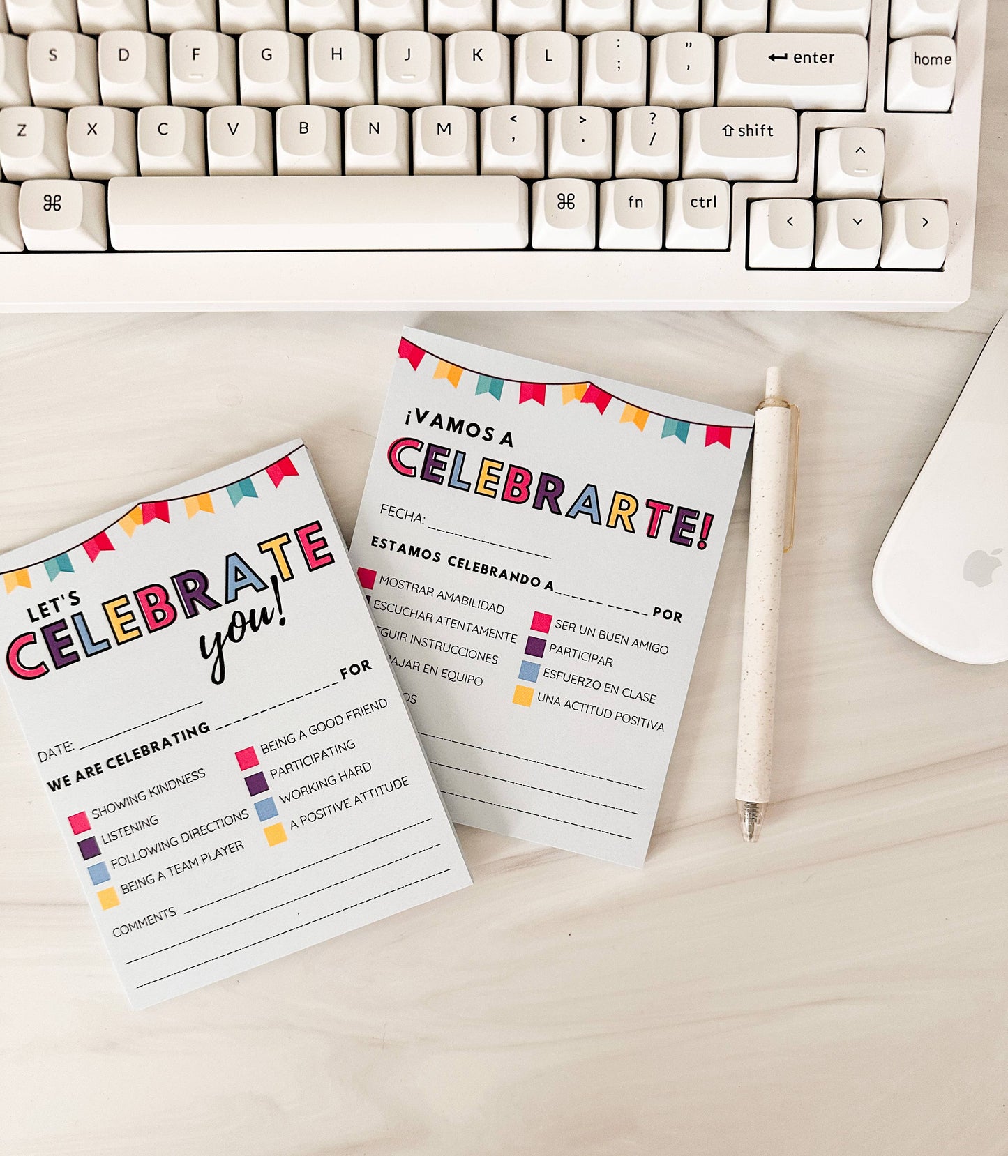 Celebration Note Pad for Positive Reinforcement