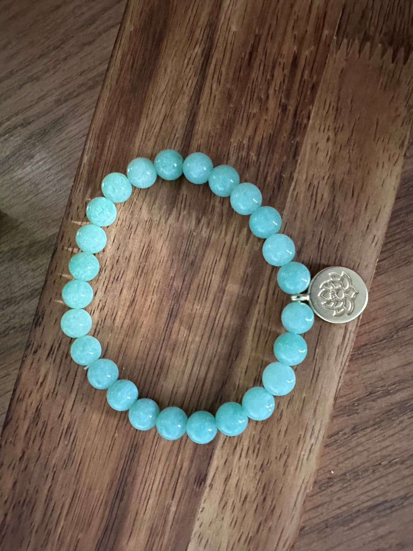 Teal Blue Agate bracelet