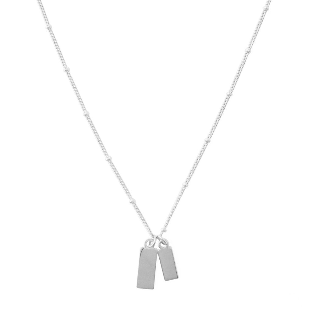 Tag Together Necklace, Silver