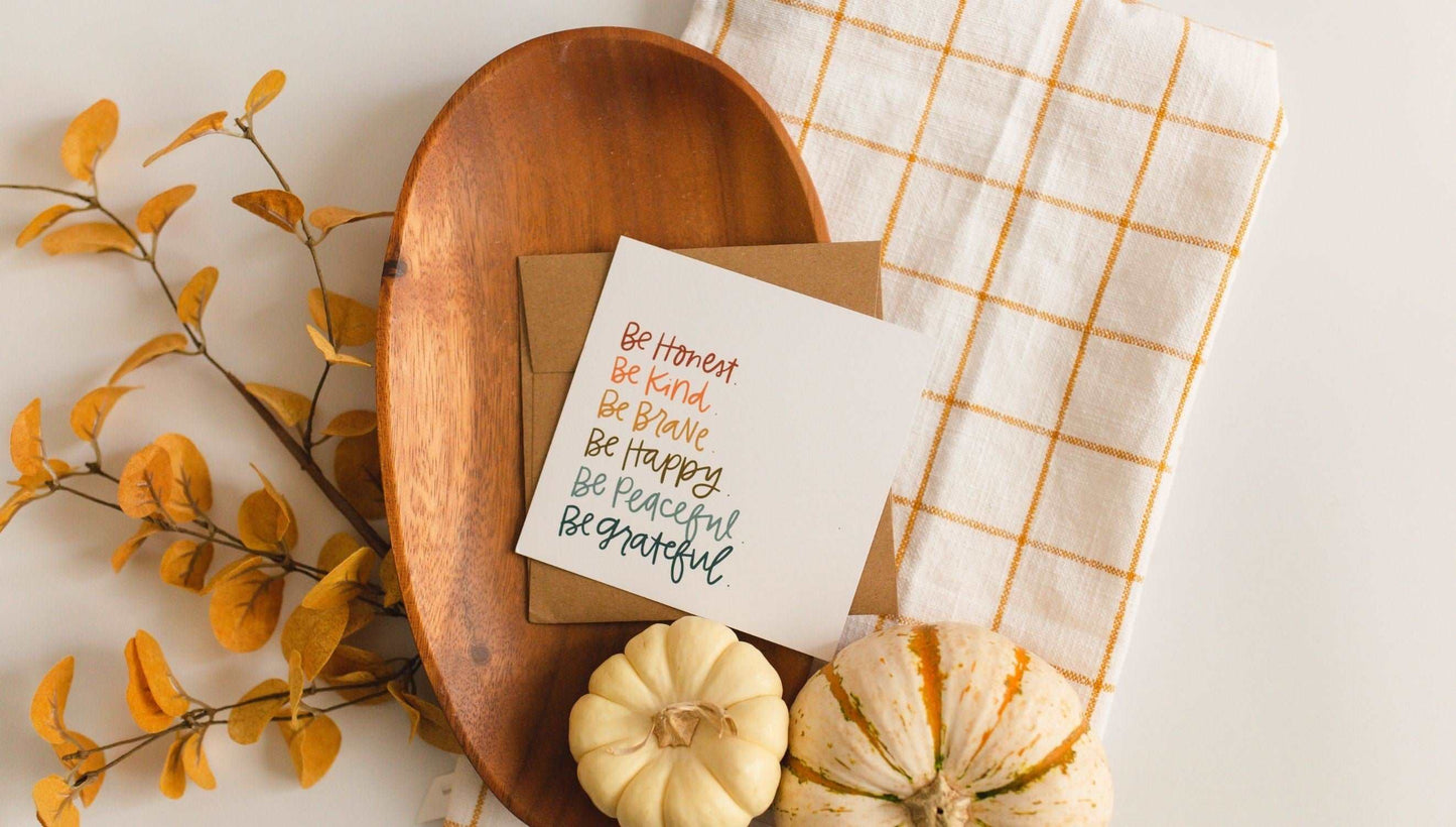 Be Grateful Card