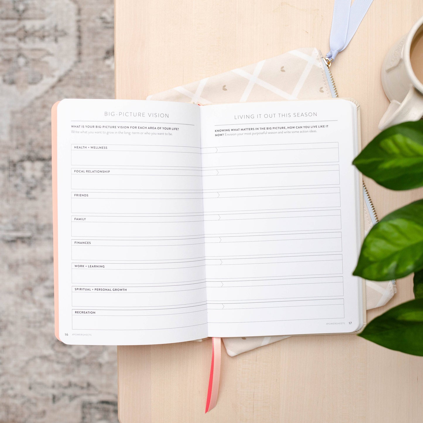 90-Day PowerSheets® Goal Planner | Natural Linen