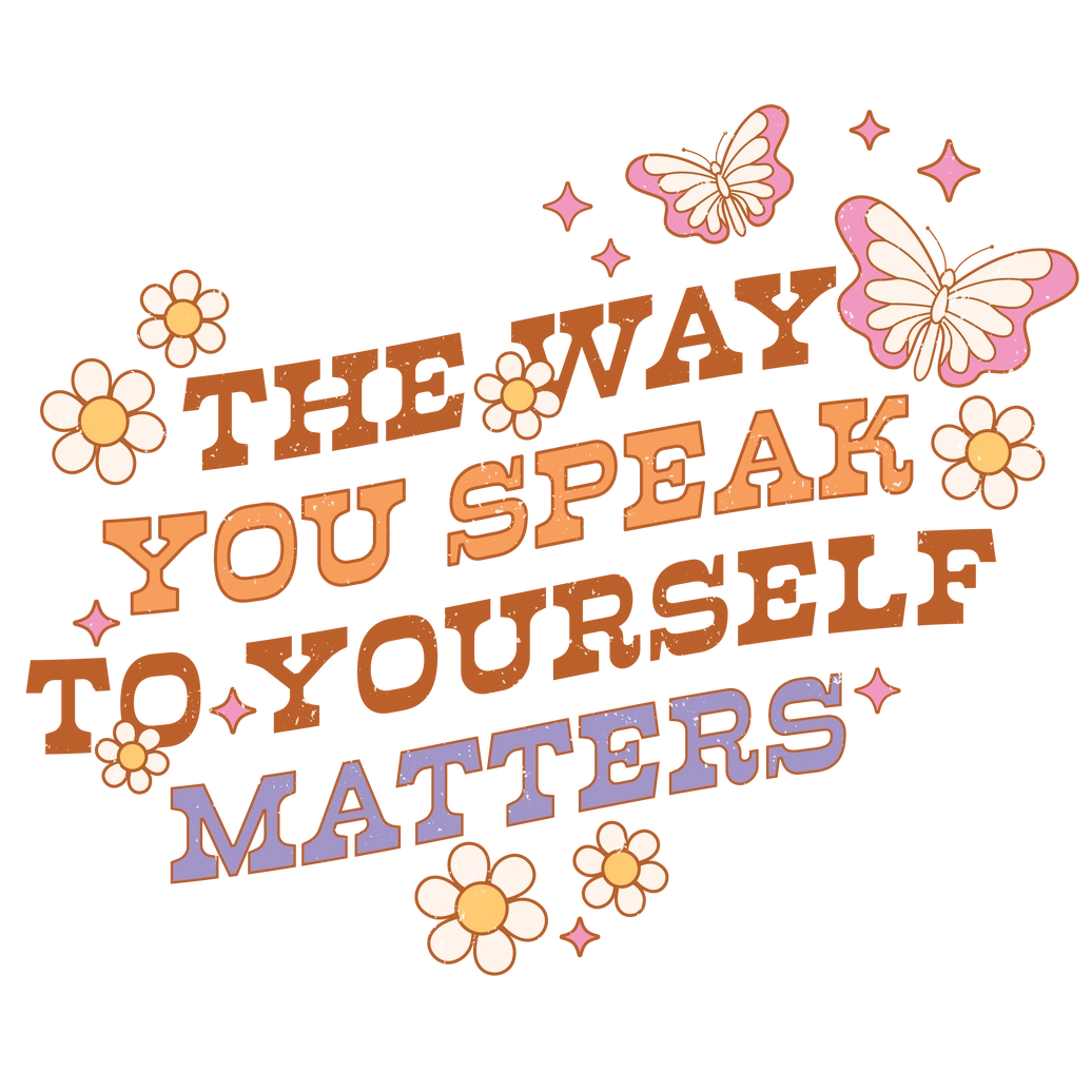 Retro the Way You Speak To Yourself Vinyl, Sticker, 3x3 in