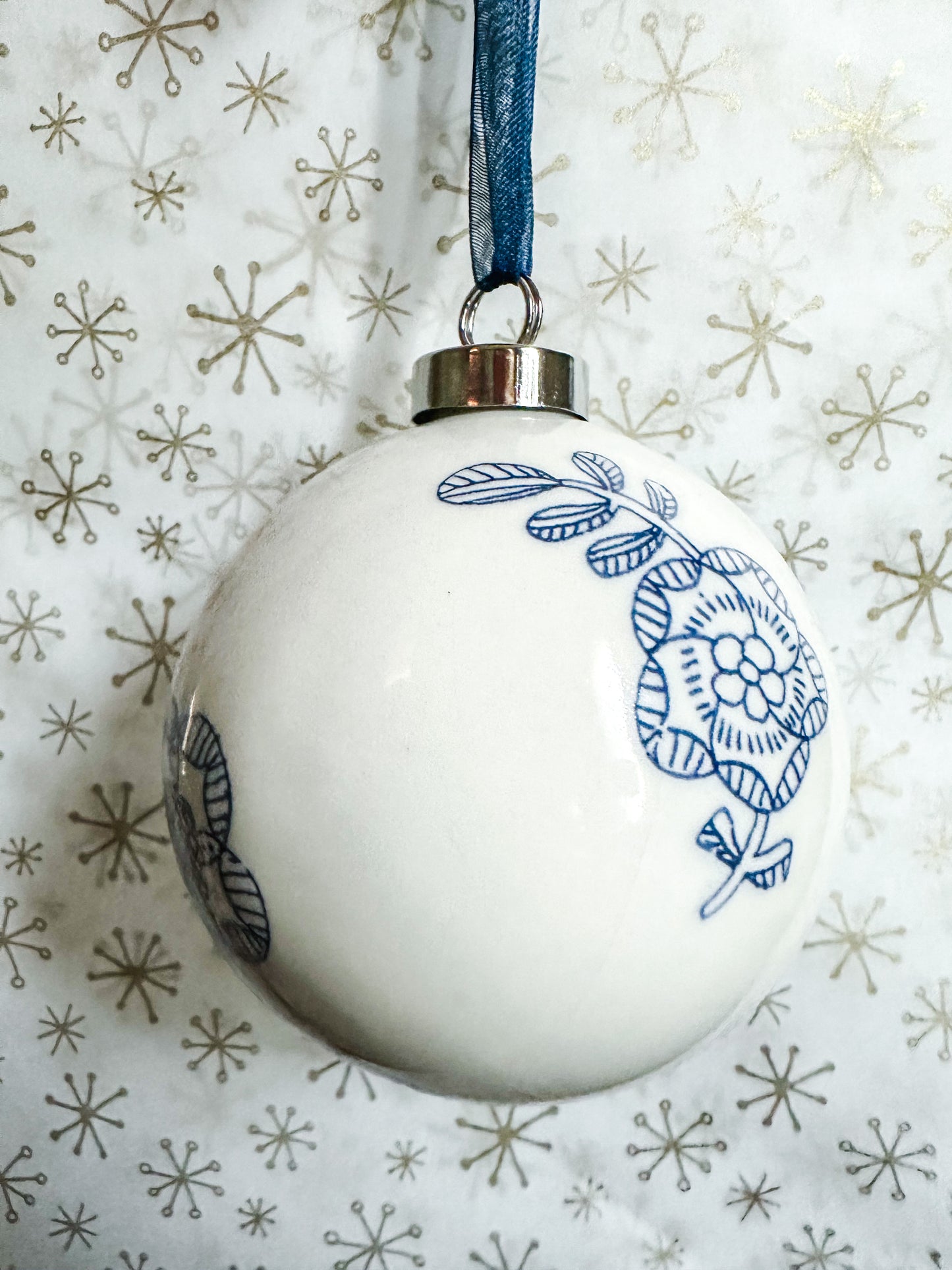 Handmade pottery ornament perfectly imperfect