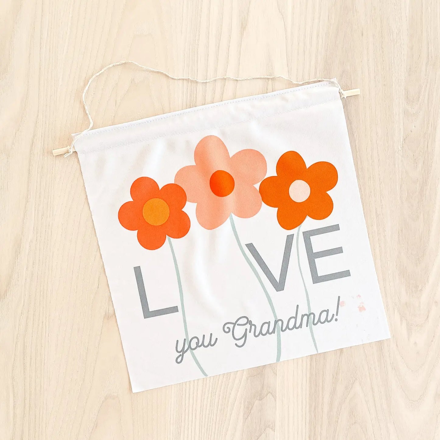 Love You Grandma Handprint Banner