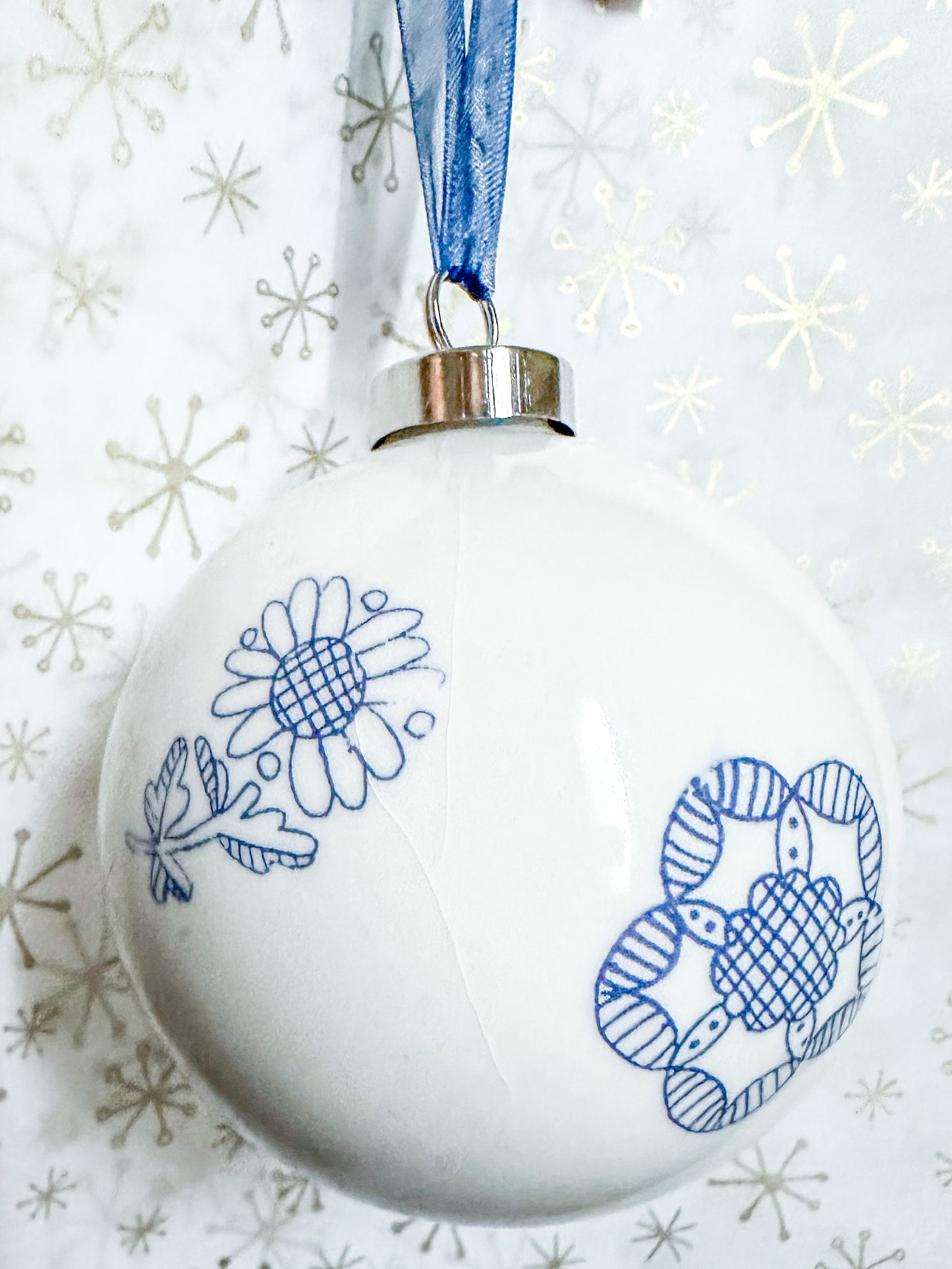 Handmade pottery ornament perfectly imperfect