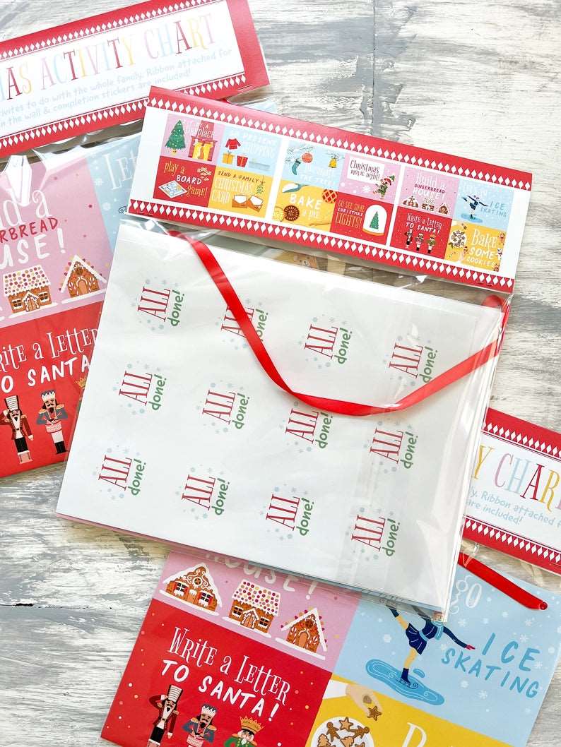 Christmas Countdown Hanging Activity Chart