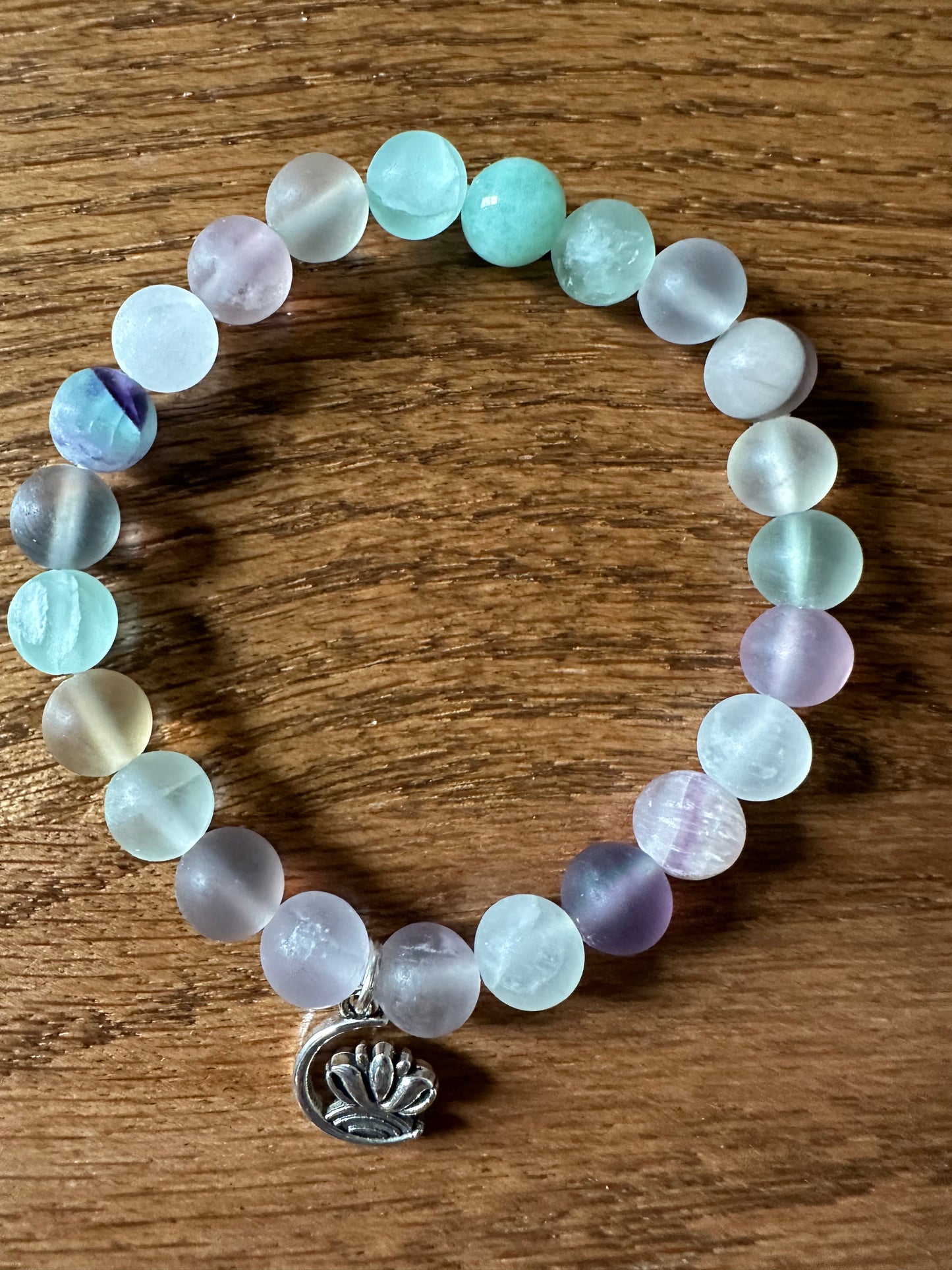 Lavender and mint bracelet