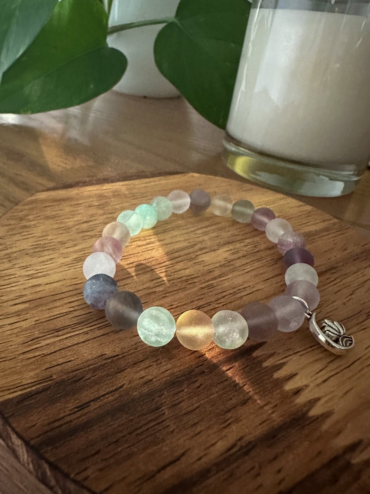 Lavender and mint bracelet