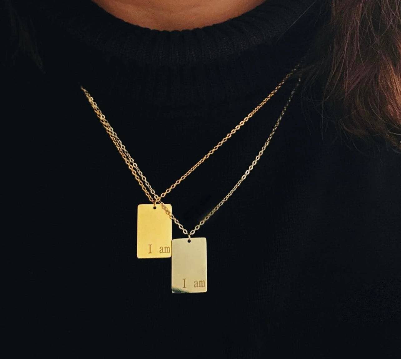 'I Am' Affirmation Minimalist Necklace