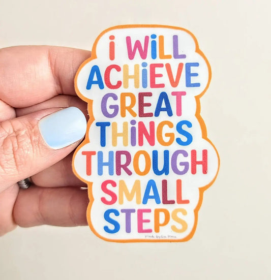 Small steps sticker