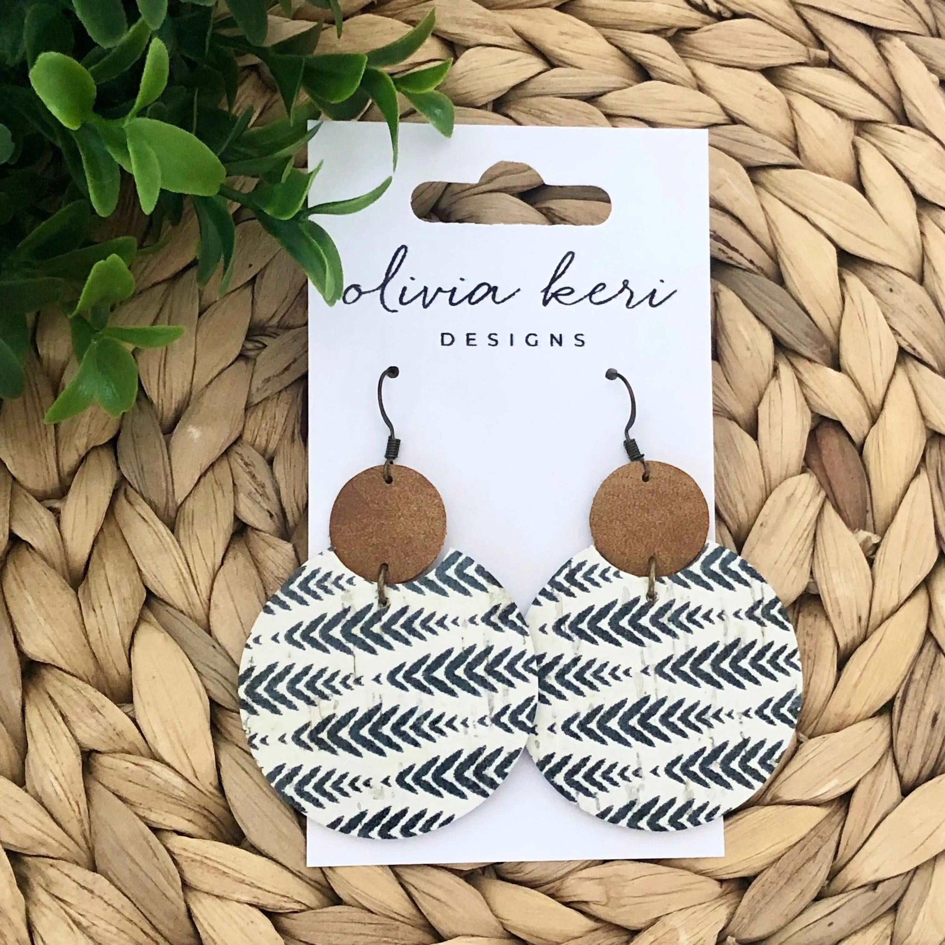 Brielle Earrings - Herringbone