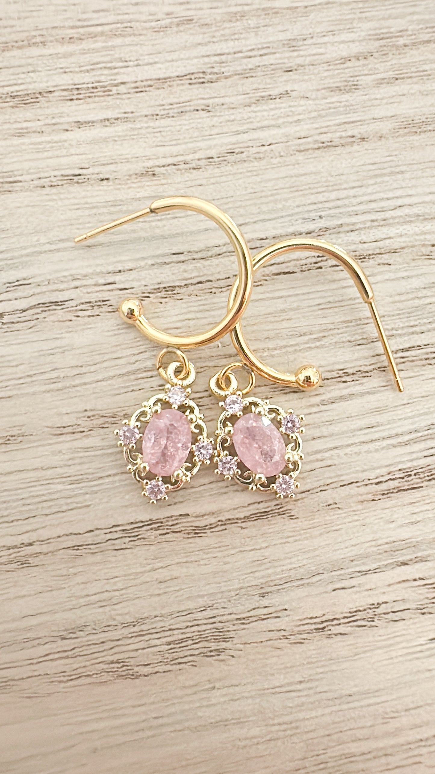 Pretty in Pink Charm Earrings