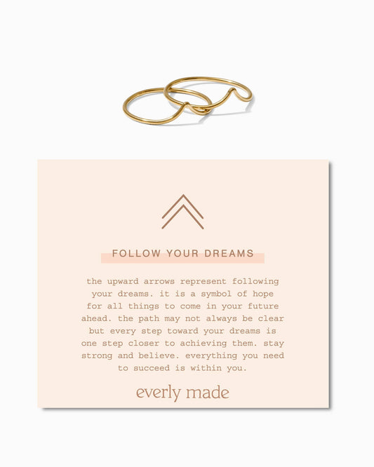 Follow Your Dreams Stacked Ring Set
