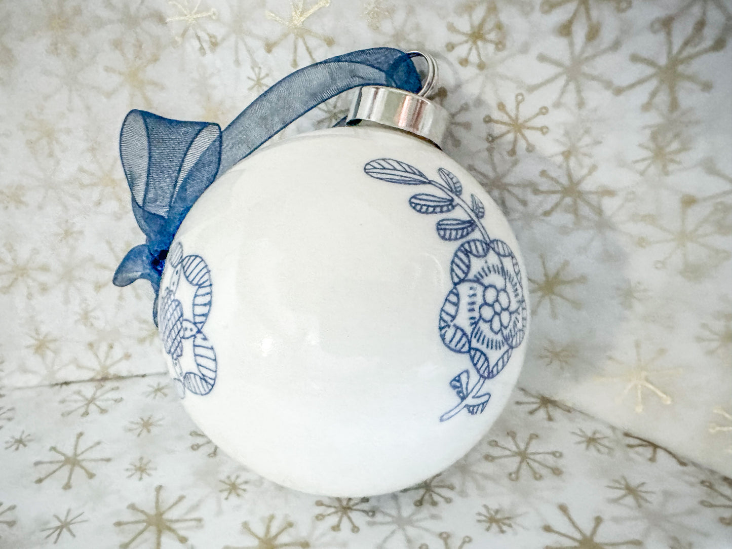 Handmade pottery ornament perfectly imperfect