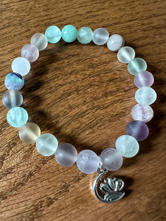 Lavender and mint bracelet
