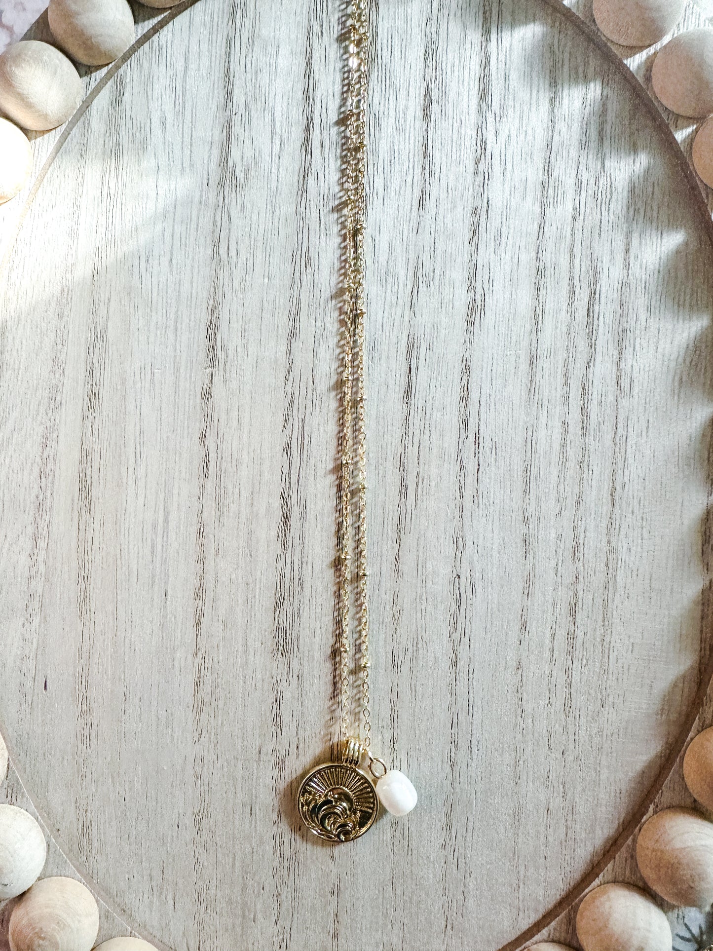 Ocean wave necklace