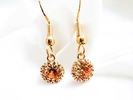 Champagne sun earrings