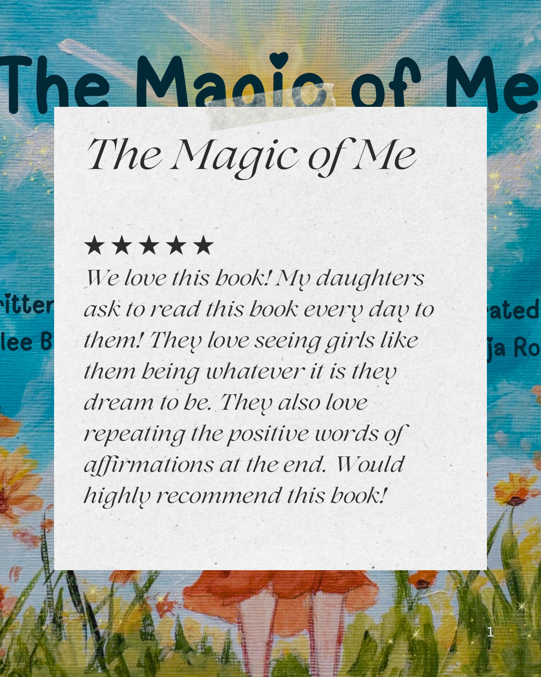 The Magic of Me Book Signed copy