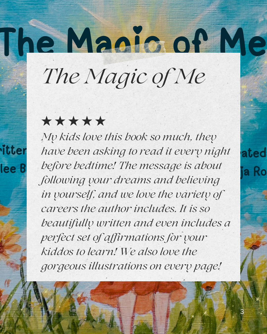 The Magic of Me Book Signed copy