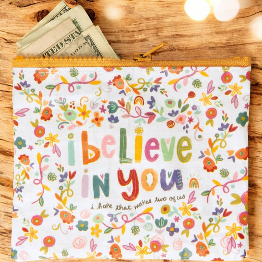 I Believe In You Zipper Wallet