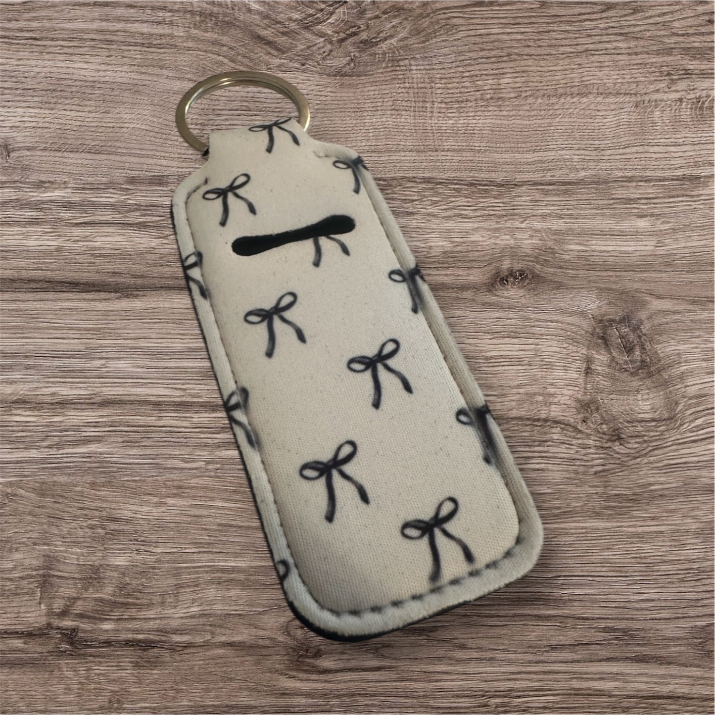 Chapstick Holder Keychain, Lip Balm & Stick Holder Keychain