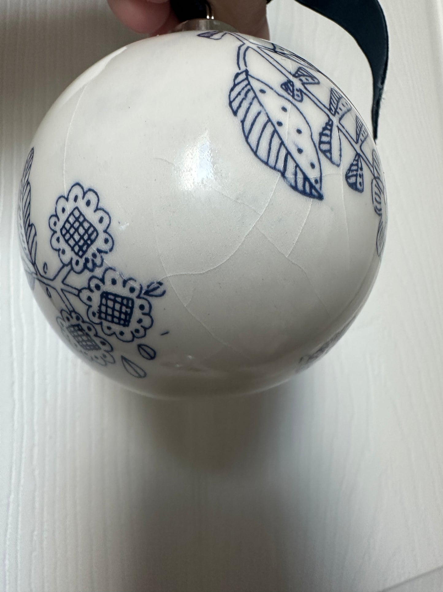 Handmade pottery ornament perfectly imperfect