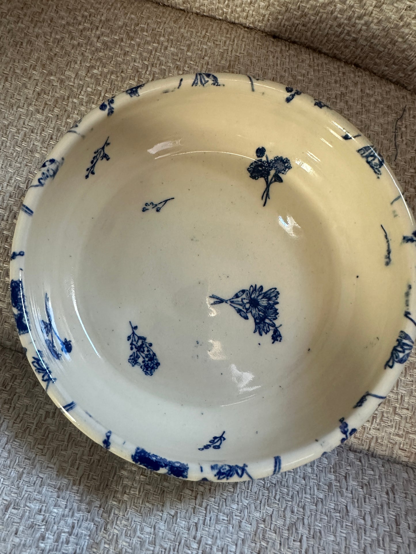 Blue Wild Flower Pasta Bowl, 1 bowl