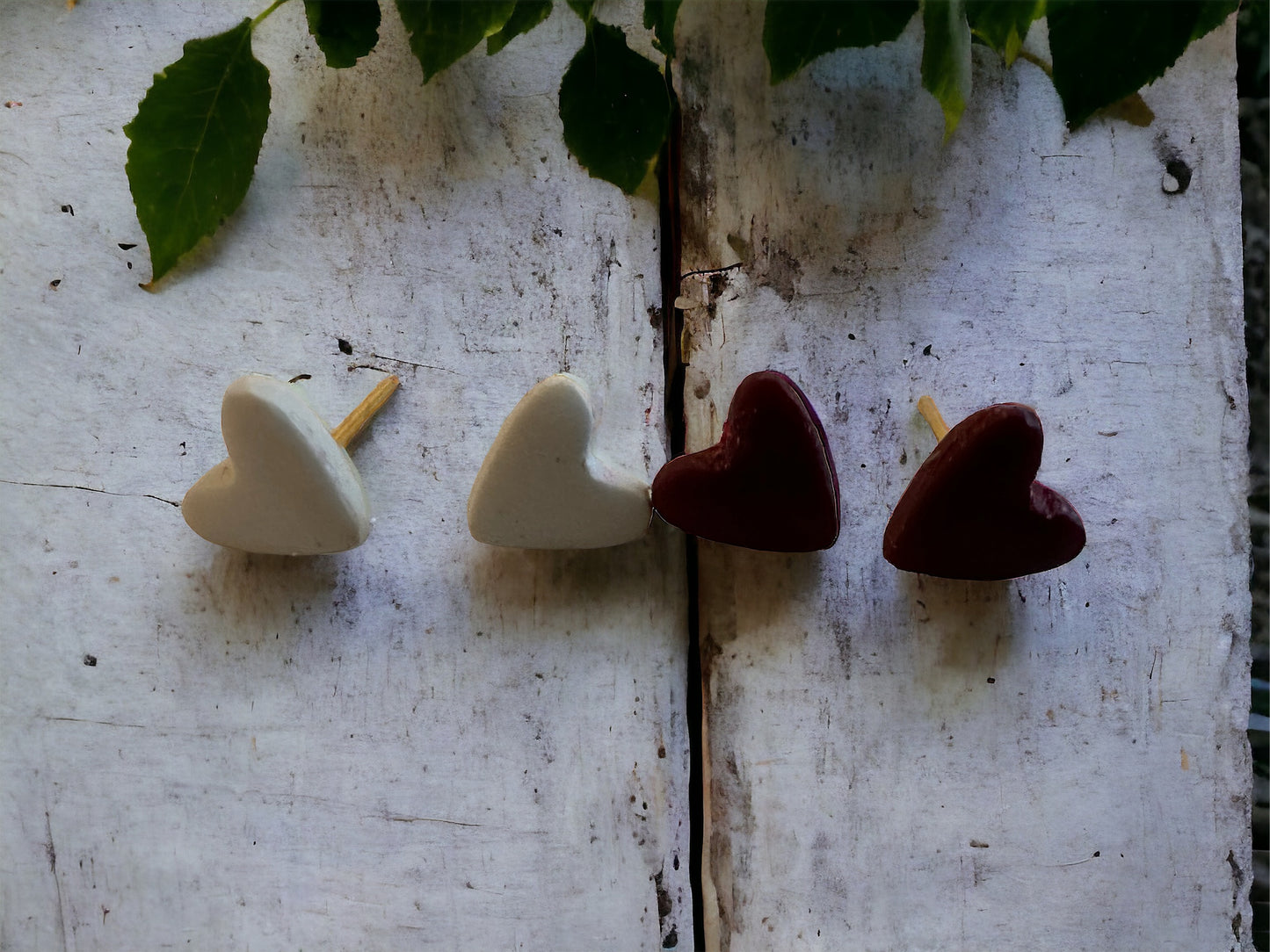 Mini heart studs