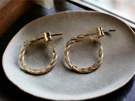 Decorative hoop earrings