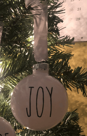 Farmhouse inspired Word Ornaments