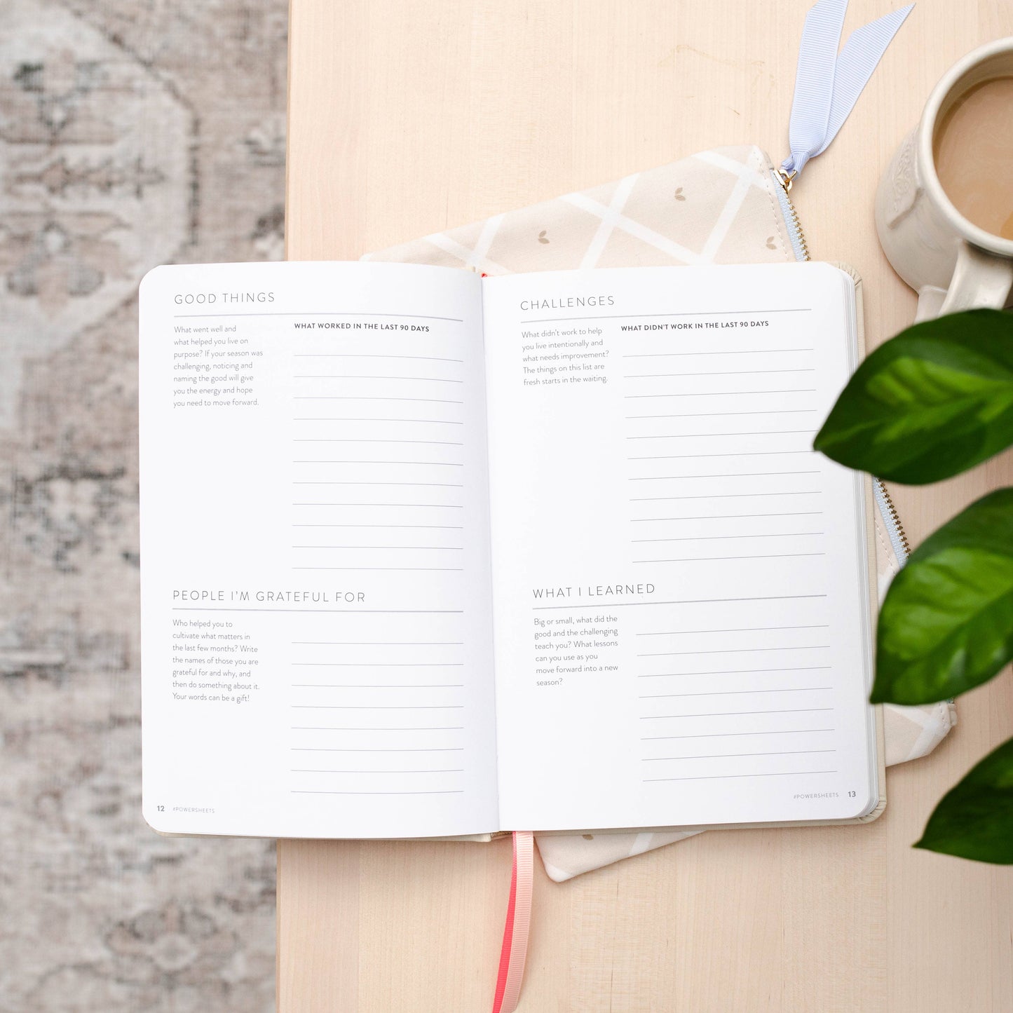 90-Day PowerSheets® Goal Planner | Natural Linen