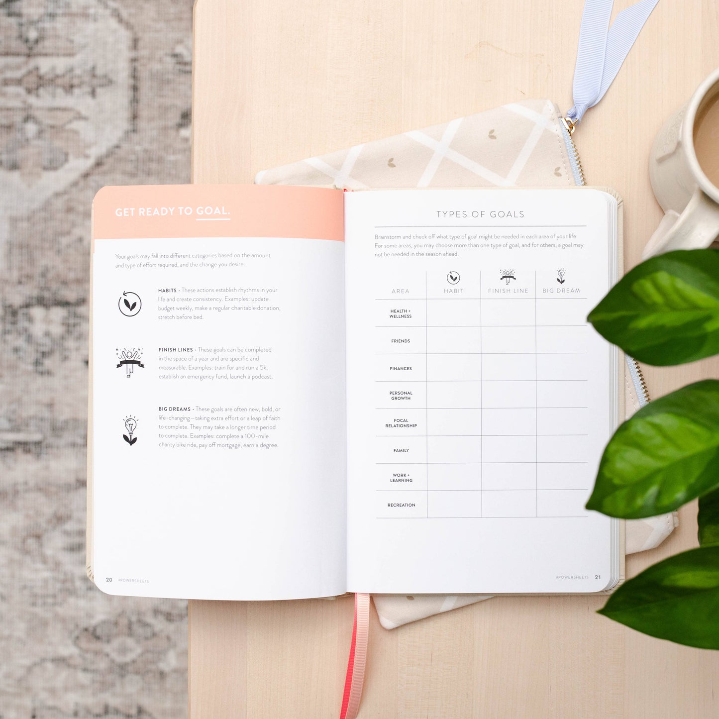 90-Day PowerSheets® Goal Planner | Natural Linen