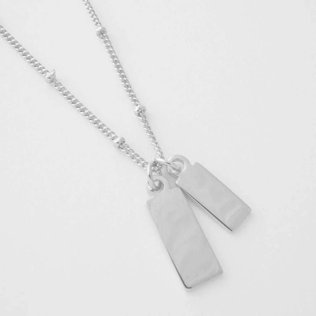 Tag Together Necklace, Silver