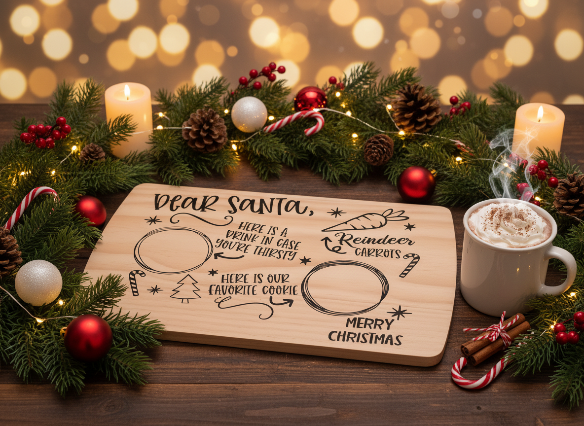Dear Santa- 18.75" x 11.5" Cutting Board
