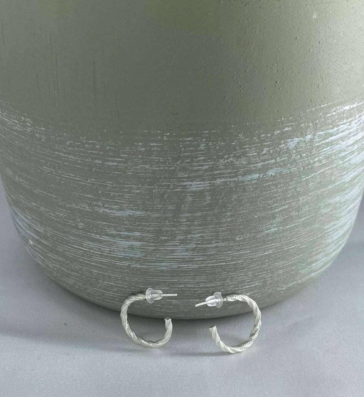 Decorative hoop earrings