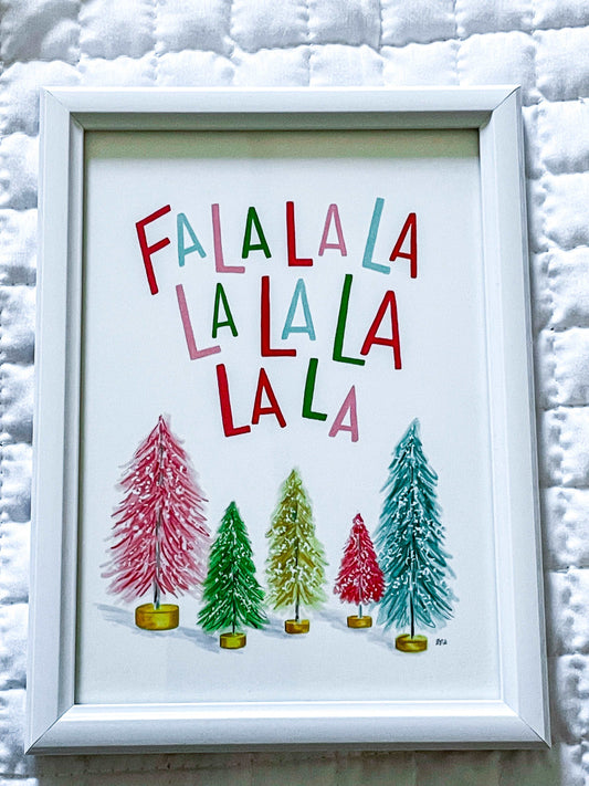 Fa La La - Print with frame