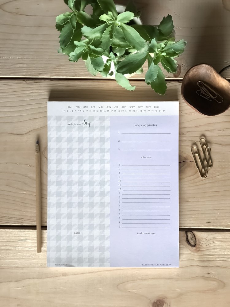 Well-Planned Day Planner Pad