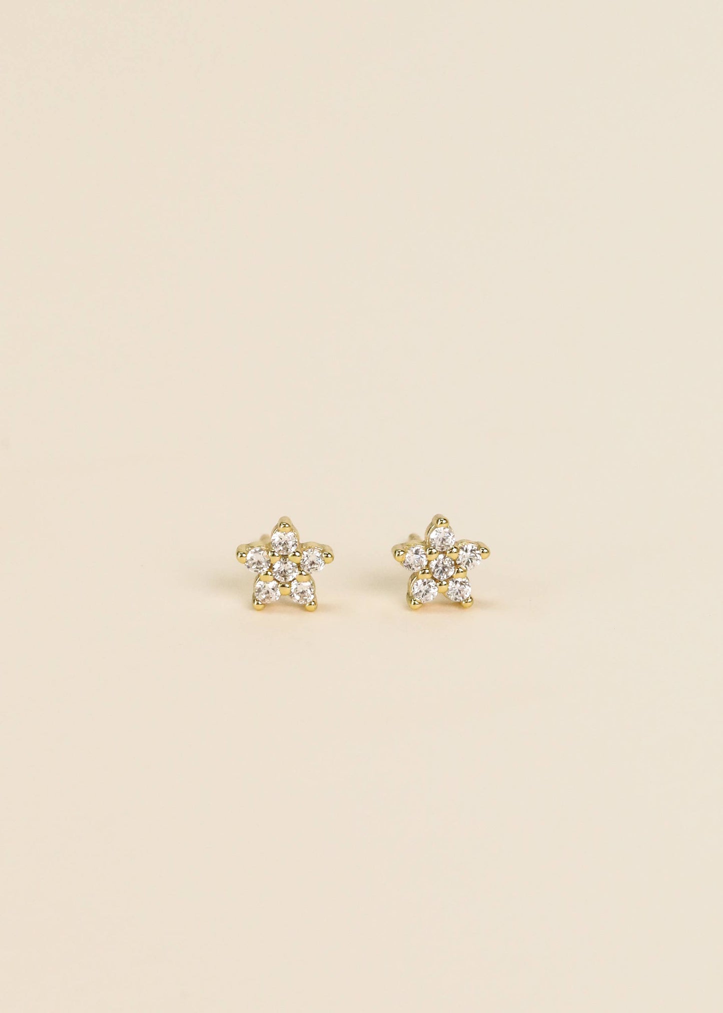 Pavé Stud - Flower - Earring