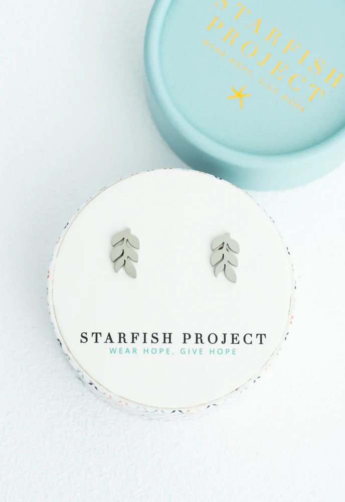 Starfish Project Rowen Leaf Stud Earrings