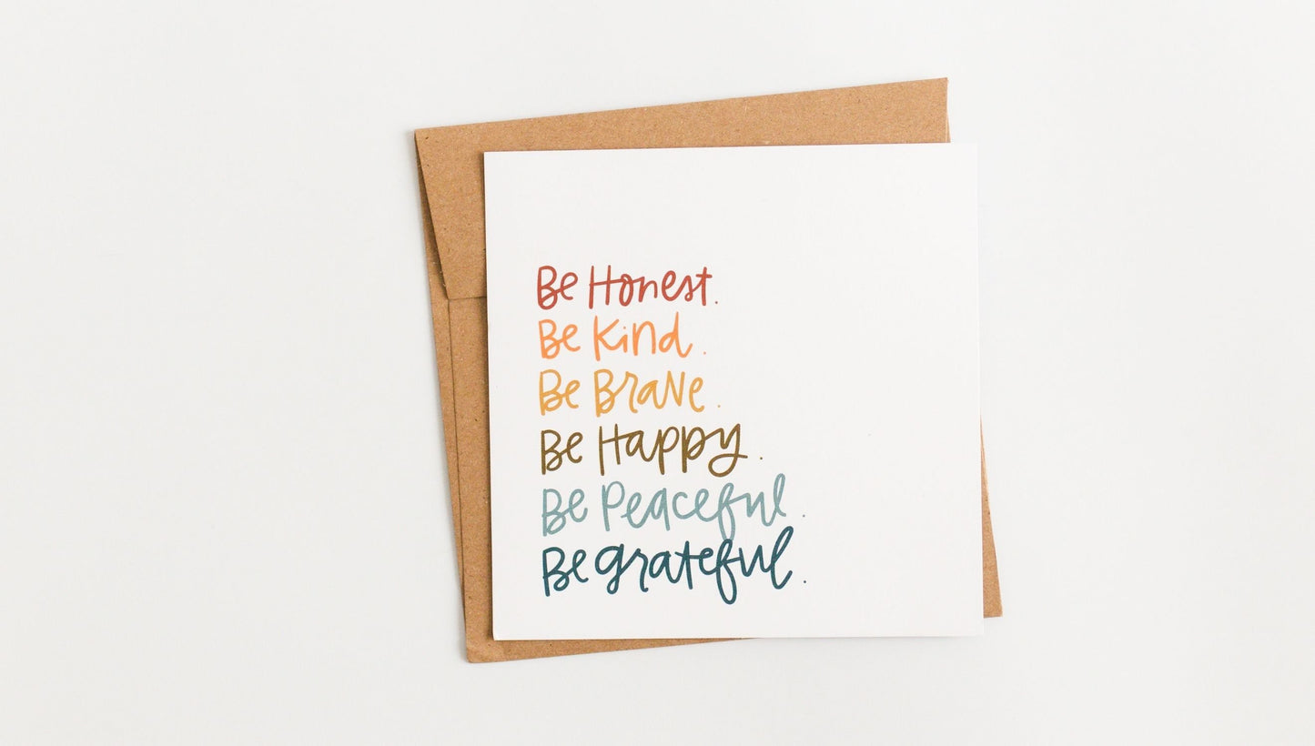 Be Grateful Card