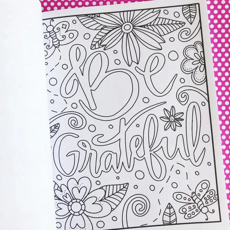 Positive Vibes: An Uplifting Inspirational Coloring Book