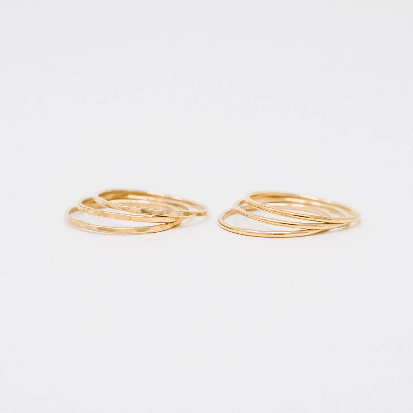 Hammered Stacking Ring, set of 1