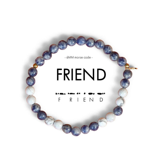 6mm Morse Code Bracelet | FRIEND