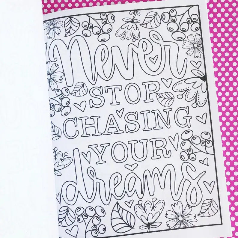 Positive Vibes: An Uplifting Inspirational Coloring Book