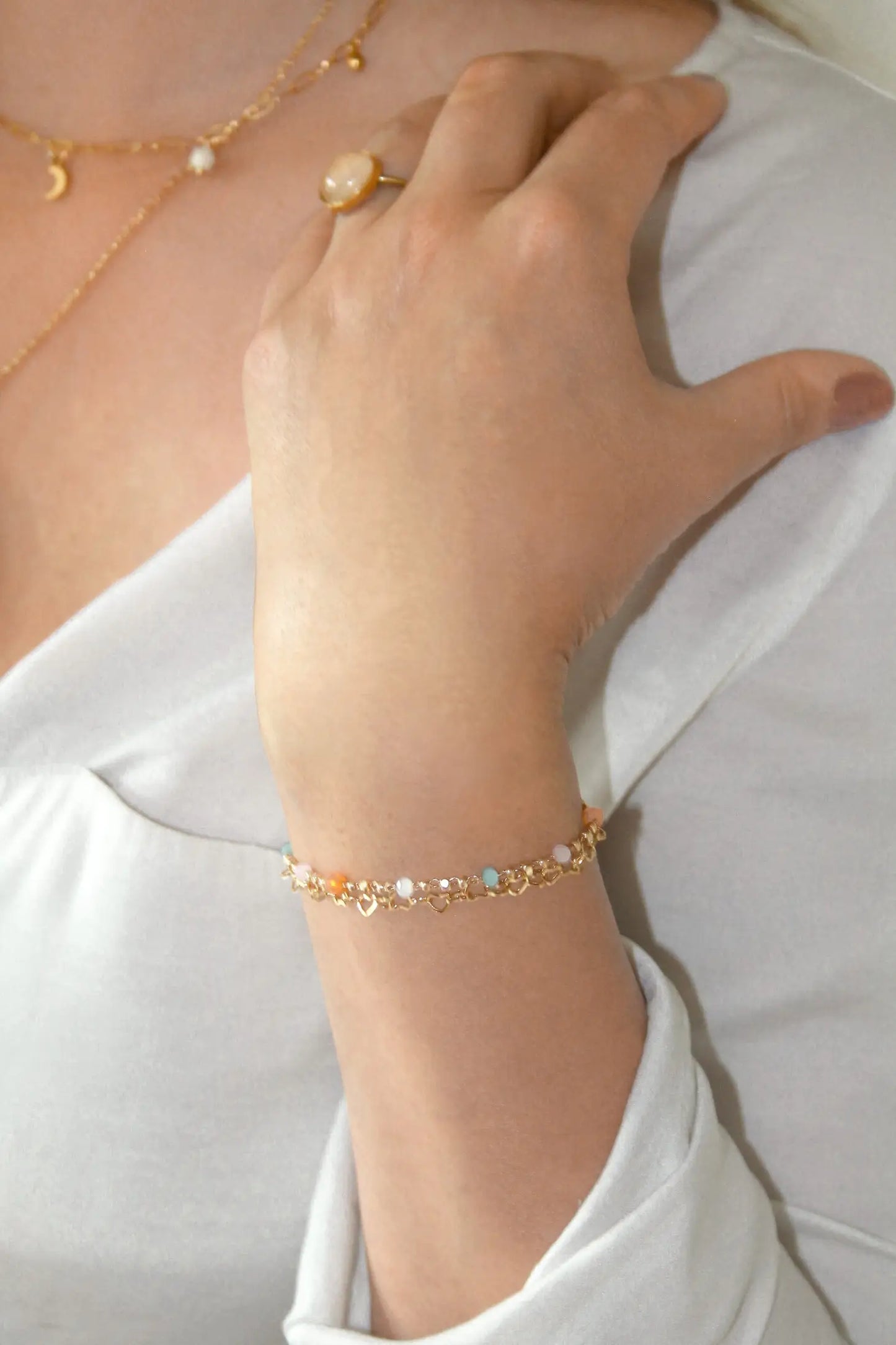 Bracelet Nature Stones - Gold