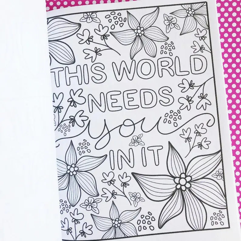 Positive Vibes: An Uplifting Inspirational Coloring Book