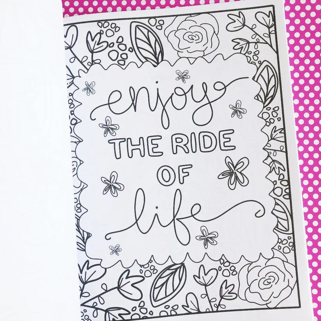 Positive Vibes: An Uplifting Inspirational Coloring Book