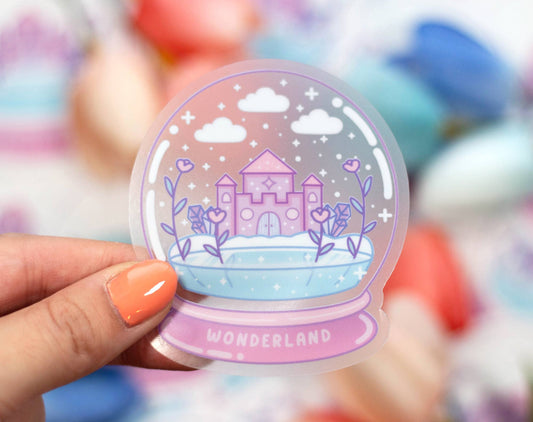 Snowglobe Clear Sticker