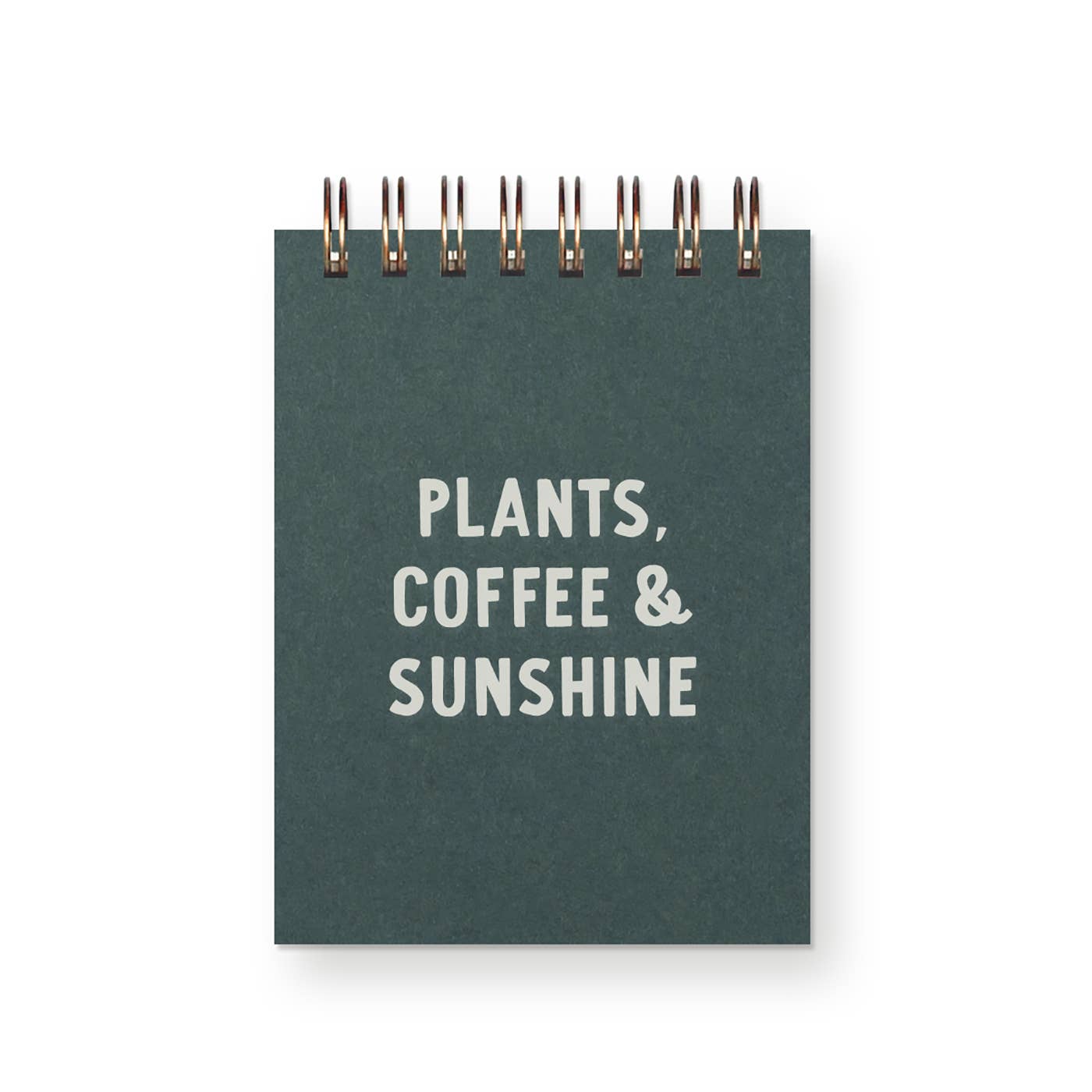 Plants, Coffee & Sunshine Mini Jotter Notebook- pocket size